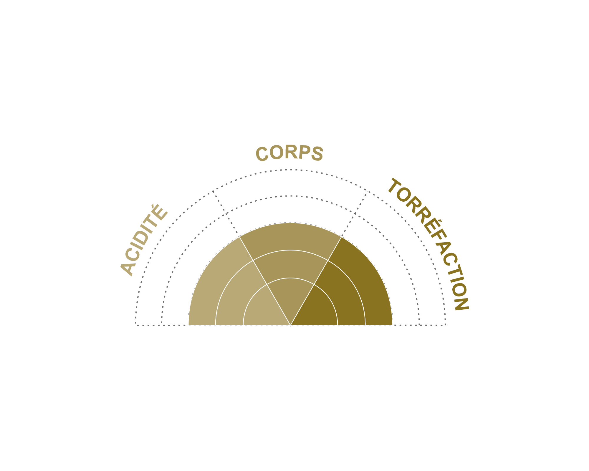 Illustration roue mélange Equilibré moulu 250g de cafés d'altitude bio et équitables - Terra Etica I Café Michel