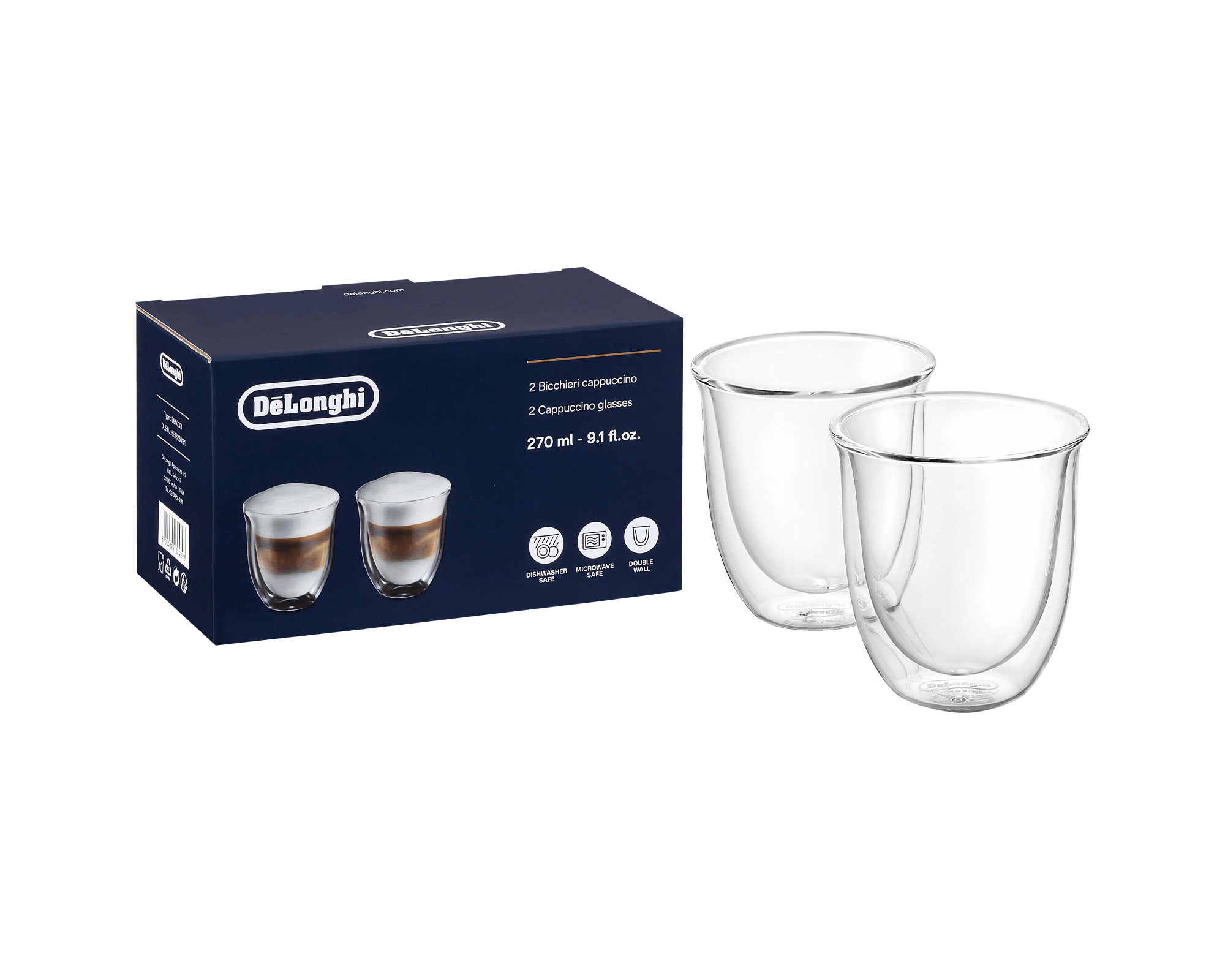 Set de 2 tasses à café pour expresso de De'Longhi - Terra Etica I Café Michel