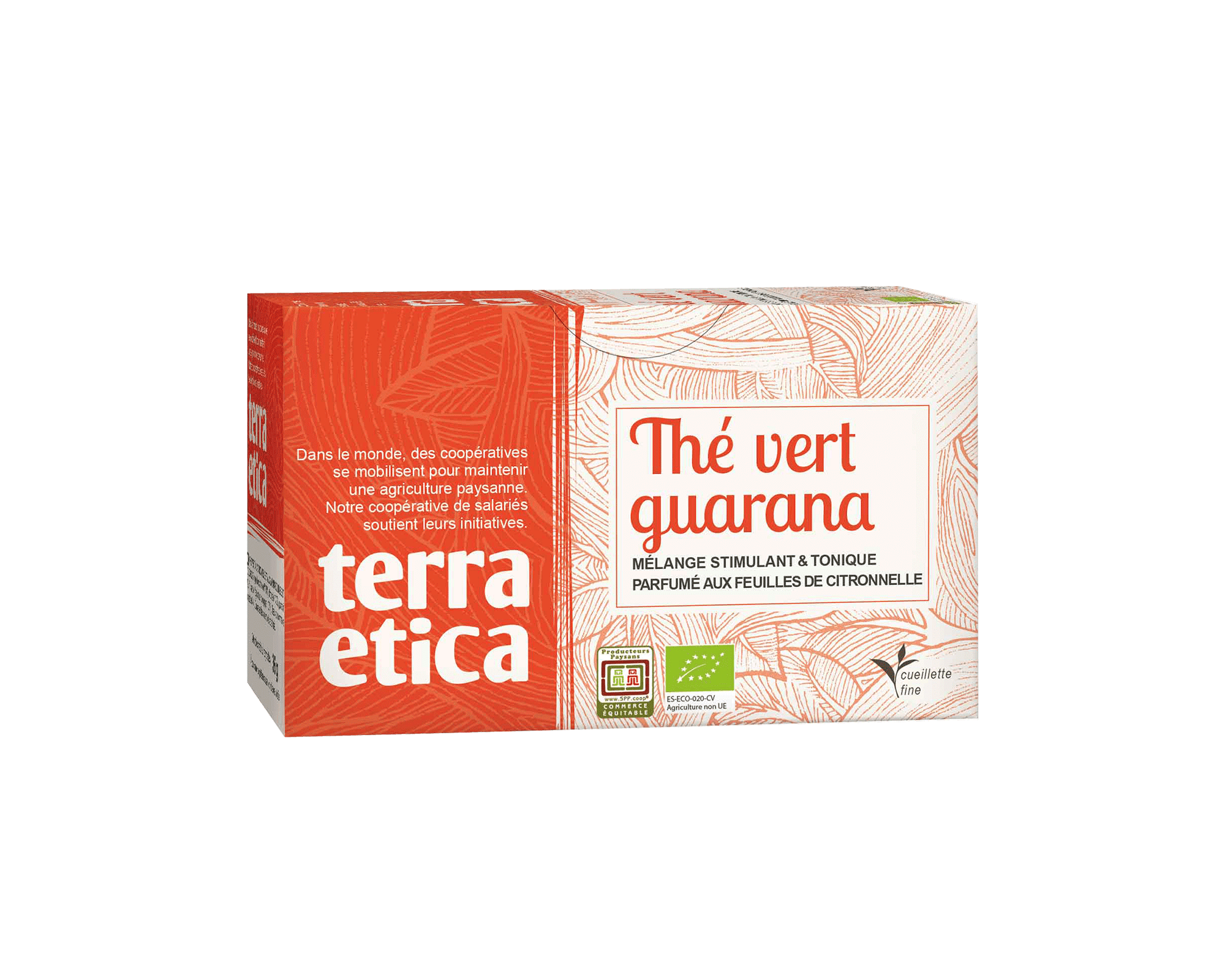 Thé vert de Ceylan guarana citronnelle bio et équitable I Terra Etica