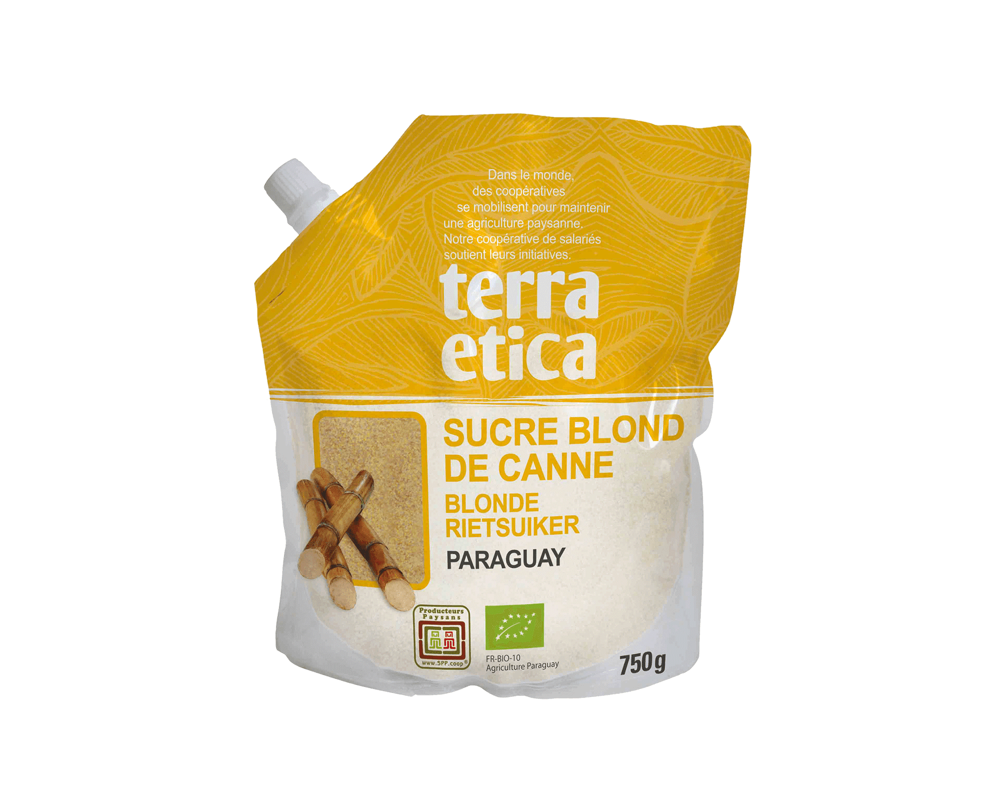 Sucre blond de canne du Paraguay bio et équitable I Terra Etica