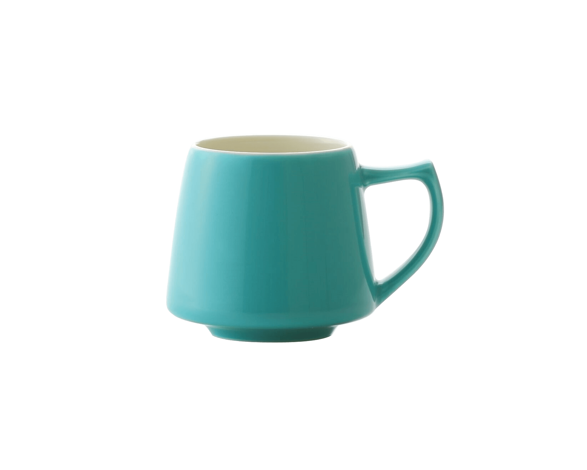 Tasse Aroma turquoise en porcelaine du Japon Origami I Café Michel