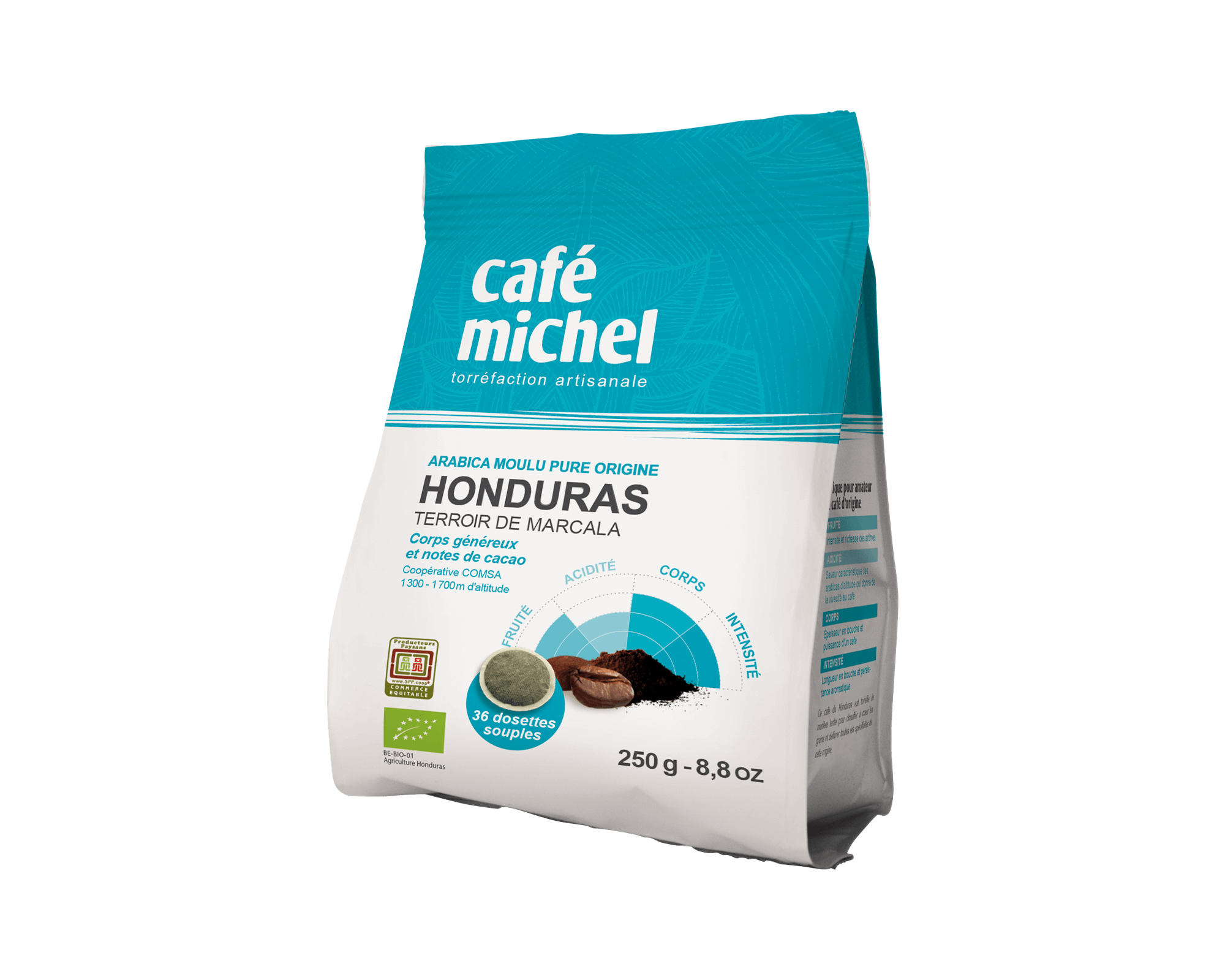 pur arabica du Honduras en dosettes biologique et équitable - Café Michel