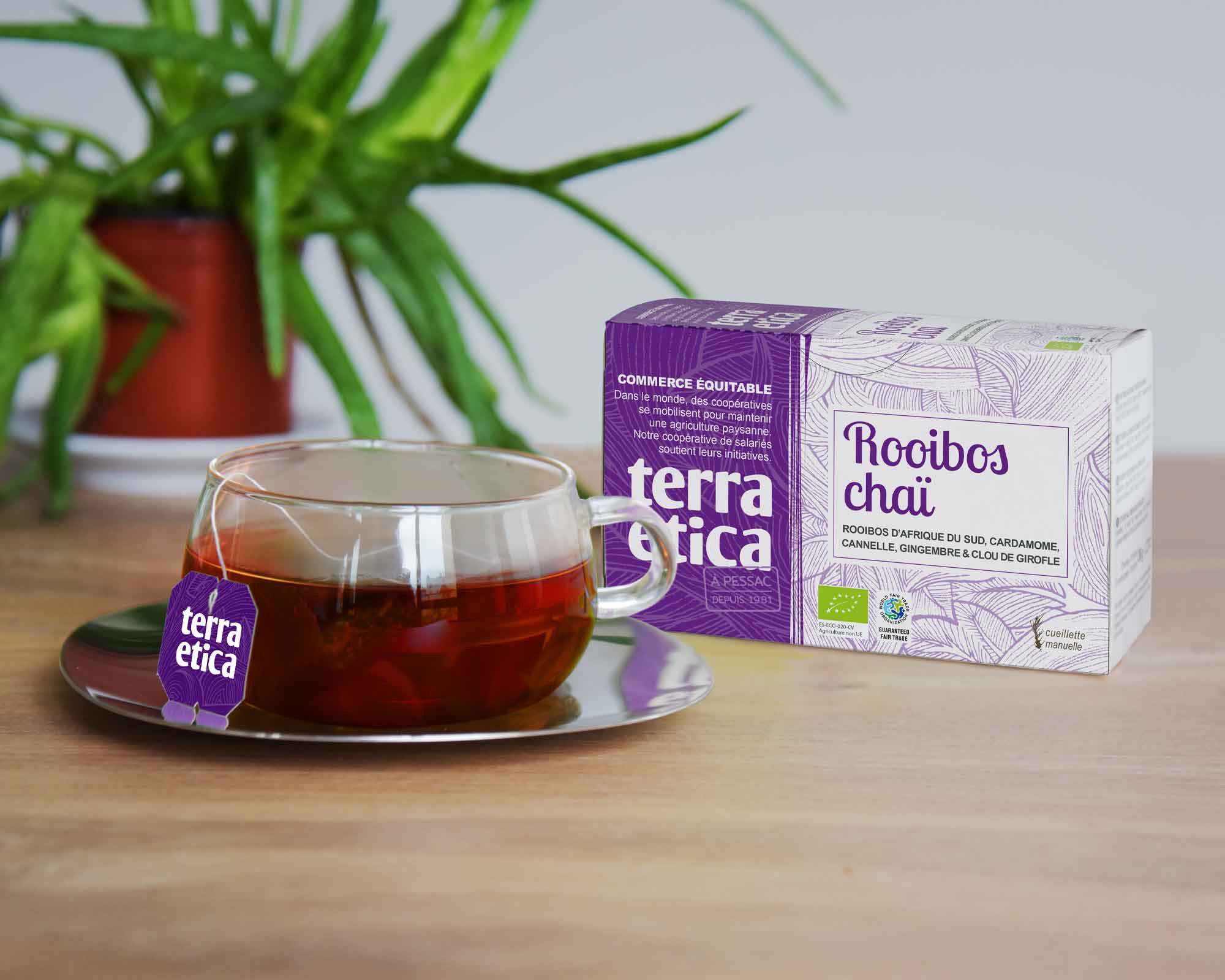 Rooibos chaï d'Afrique du Sud bio et équitable aux épices I Terra Etica