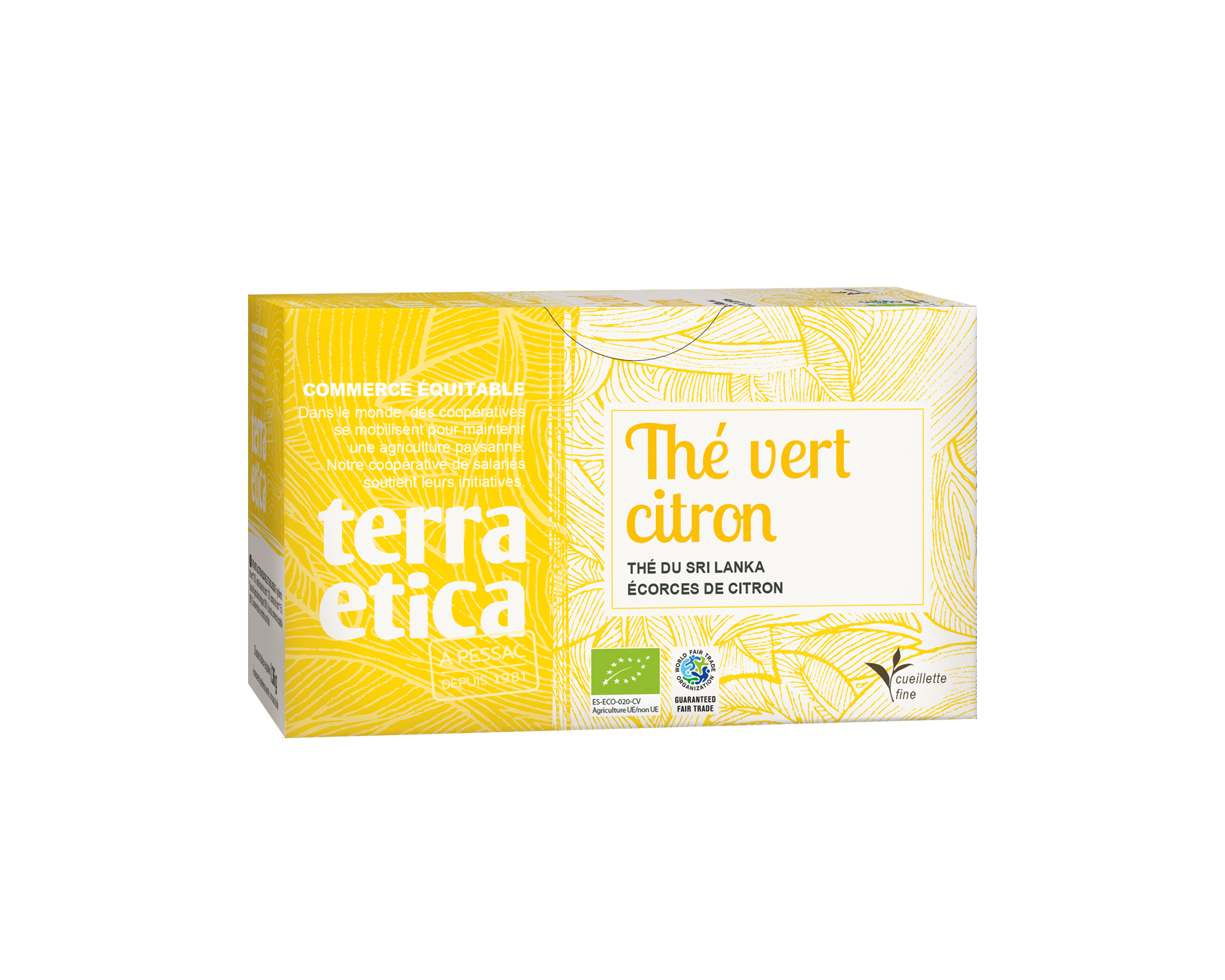 Thé vert de Ceylan au Citron bio et équitable I Terra Etica